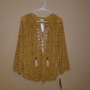 Floral Print Blouse NWT